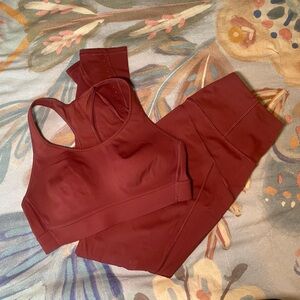 ATHLETA workout set medium Rainer tights and bra